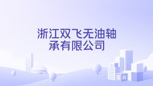 浙江双飞无油轴承有限公司