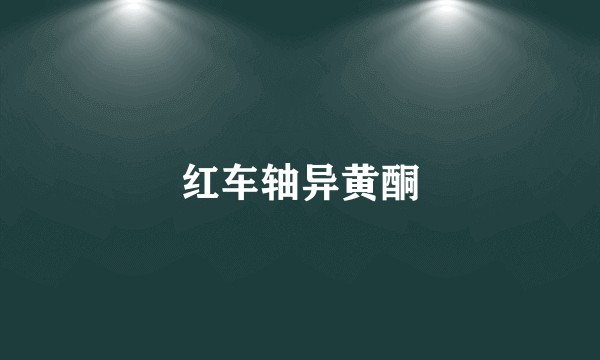 红车轴异黄酮