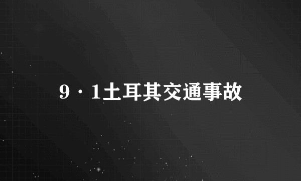 9·1土耳其交通事故