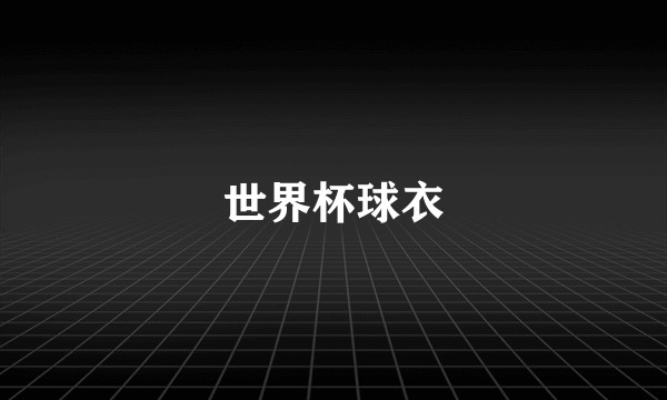 世界杯球衣
