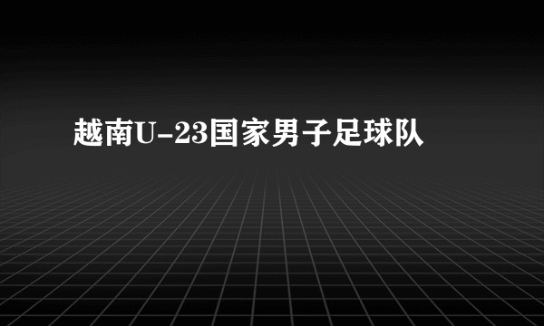 越南U-23国家男子足球队