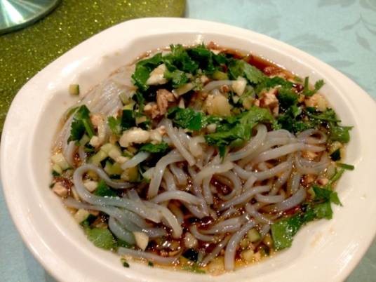 凉拌菠菜粉条