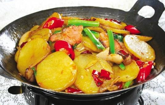 家庭干锅土豆片