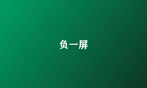 负一屏