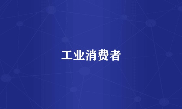 工业消费者