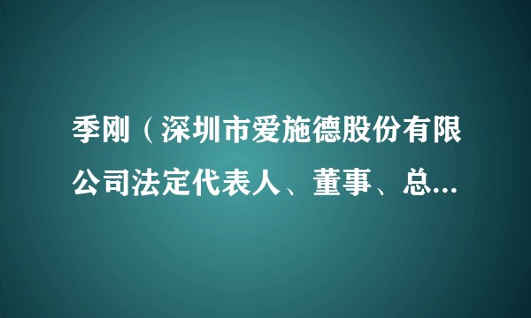 季刚（深圳市爱施德股份有限公司法定代表人、董事、总裁、酷动零售事业群CEO）