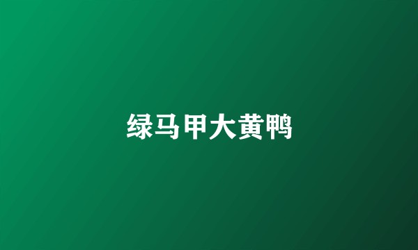绿马甲大黄鸭