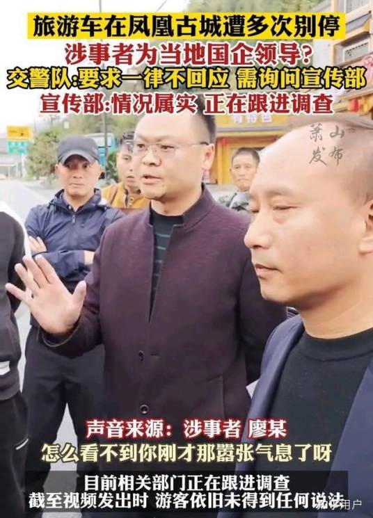 11·9游客在凤凰古城遭国企领导别车逼停事件
