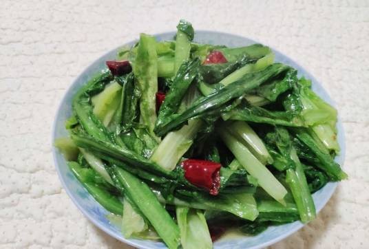 炝拌油麦菜