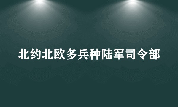 北约北欧多兵种陆军司令部
