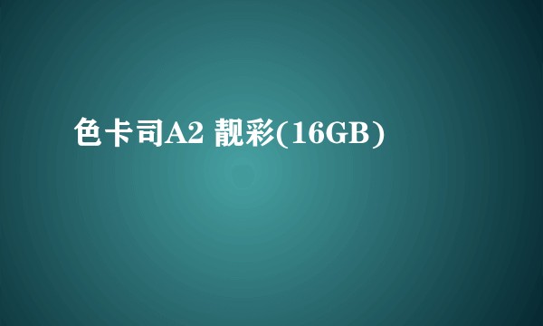 色卡司A2 靓彩(16GB)