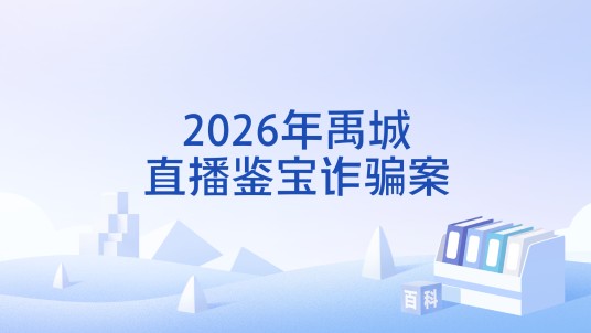 2026年禹城直播鉴宝诈骗案