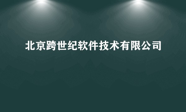 北京跨世纪软件技术有限公司