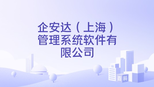 企安达（上海）管理系统软件有限公司