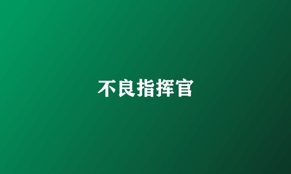 不良指挥官