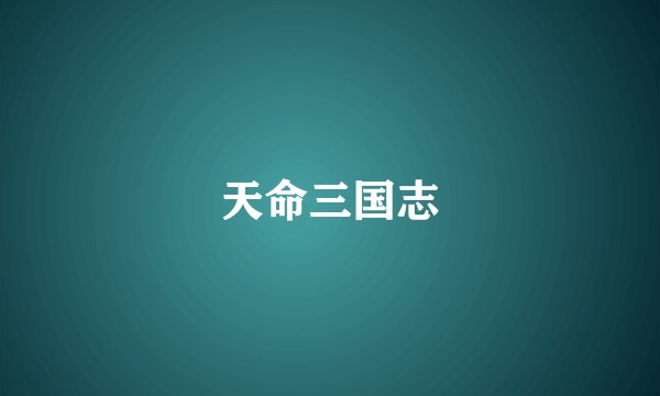 天命三国志