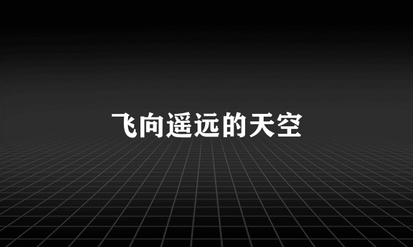 飞向遥远的天空