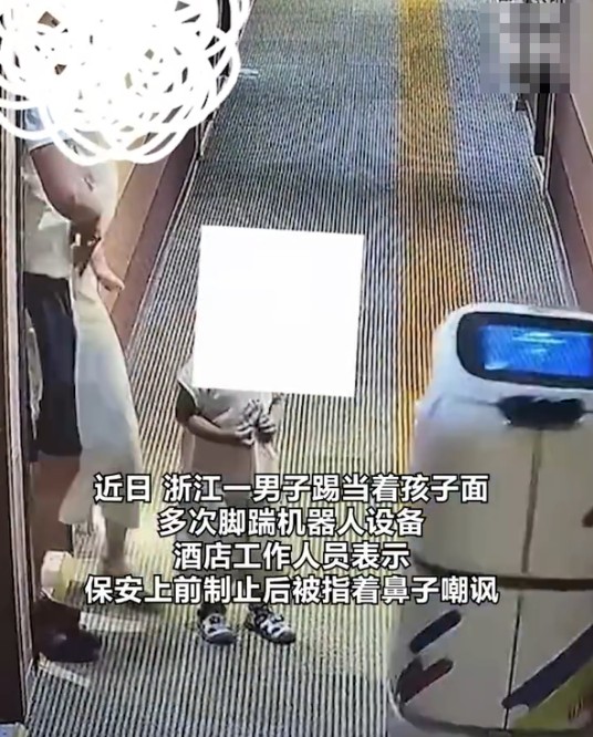 2026年男子踹送餐机器人事件