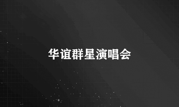 华谊群星演唱会