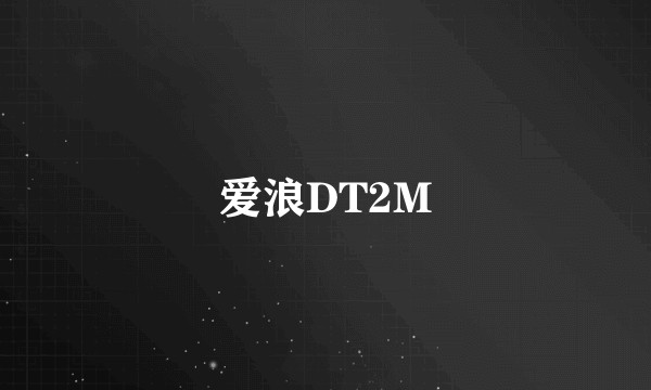 爱浪DT2M
