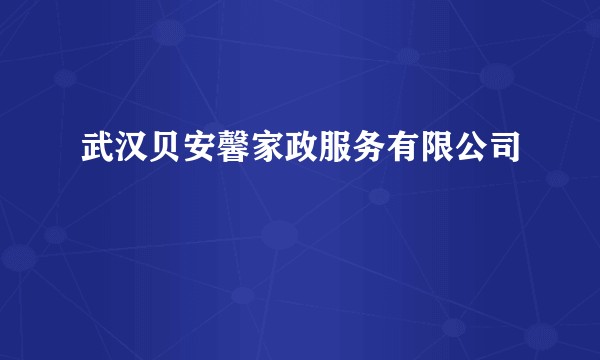 武汉贝安馨家政服务有限公司