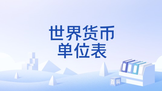 世界货币单位表