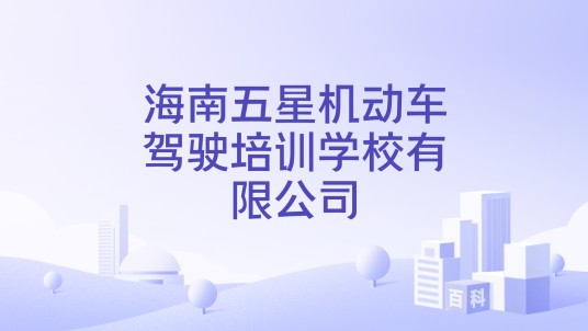 海南五星机动车驾驶培训学校有限公司