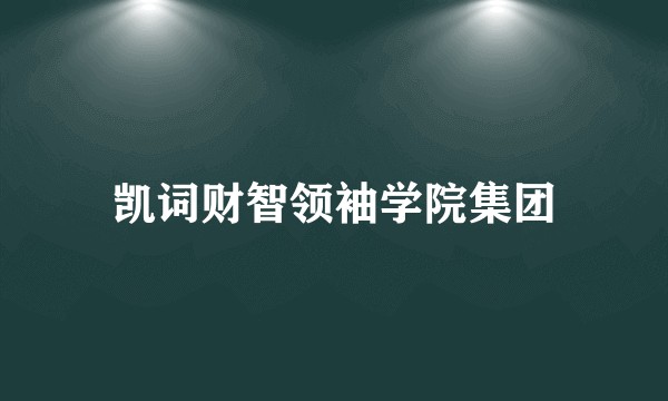 凯词财智领袖学院集团