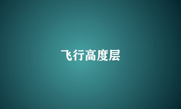 飞行高度层
