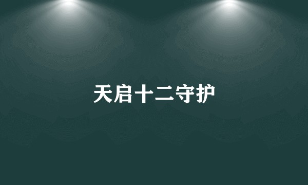 天启十二守护