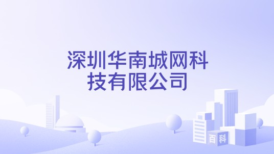 深圳华南城网科技有限公司