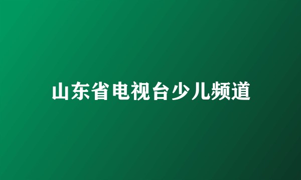 山东省电视台少儿频道