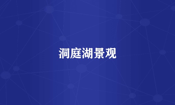 洞庭湖景观