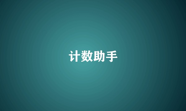 计数助手
