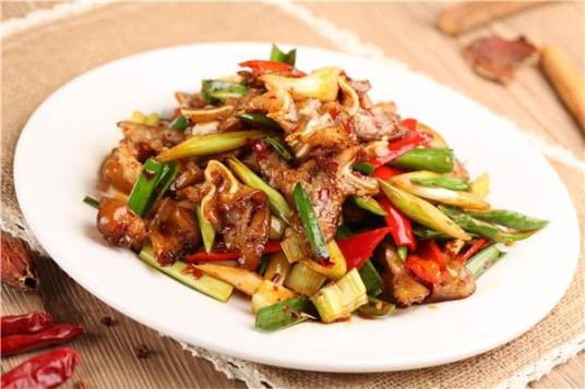 炒猪头肉