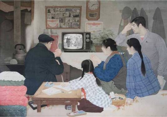 春的消息(陈治、武欣2019年创作的纸本设色作品)