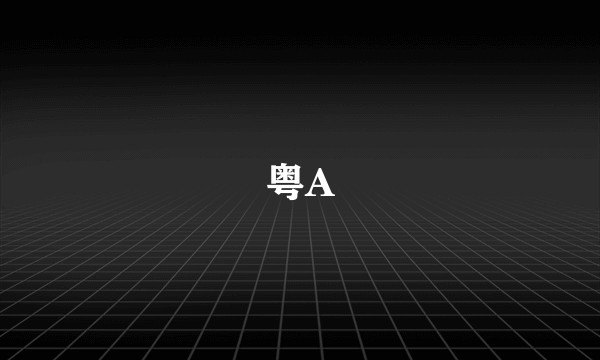 粤A