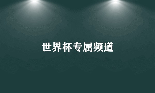 世界杯专属频道