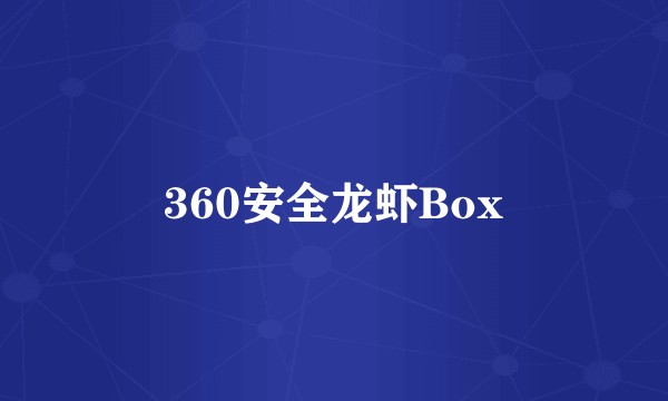 360安全龙虾Box