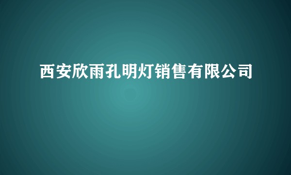 西安欣雨孔明灯销售有限公司