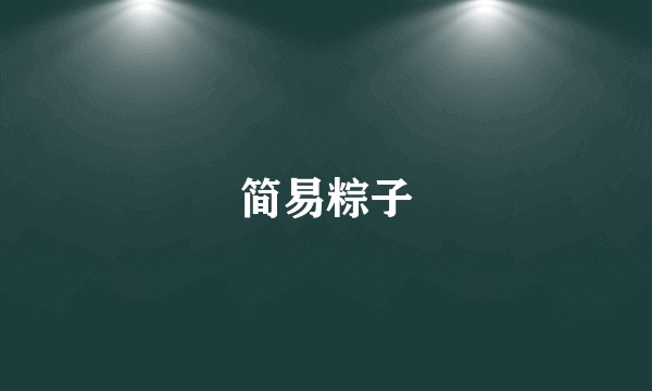 简易粽子
