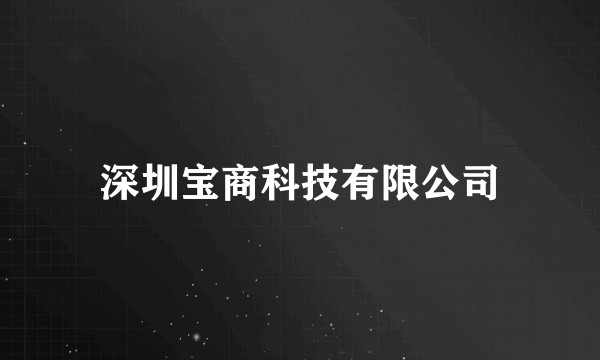 深圳宝商科技有限公司