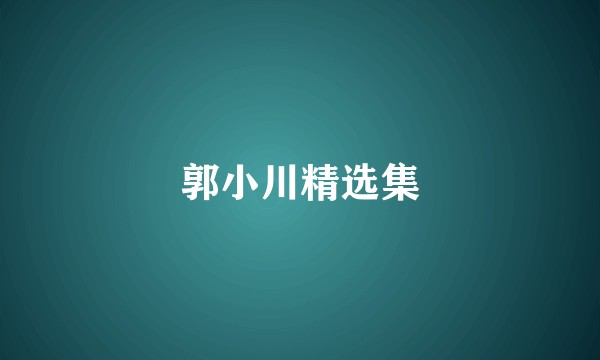 郭小川精选集