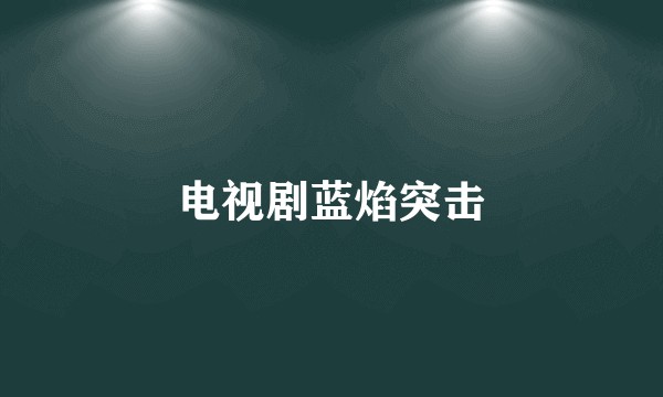 电视剧蓝焰突击