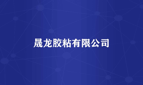 晟龙胶粘有限公司