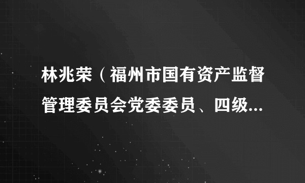 林兆荣（福州市国有资产监督管理委员会党委委员、四级调研员）