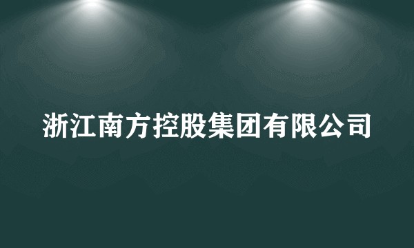 浙江南方控股集团有限公司