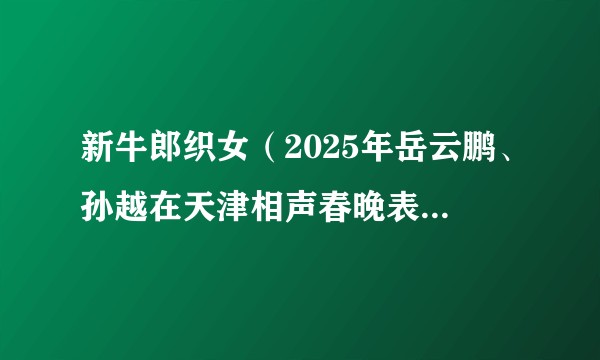 新牛郎织女(2025年岳云鹏、孙越在天津相声春晚表演的相声)