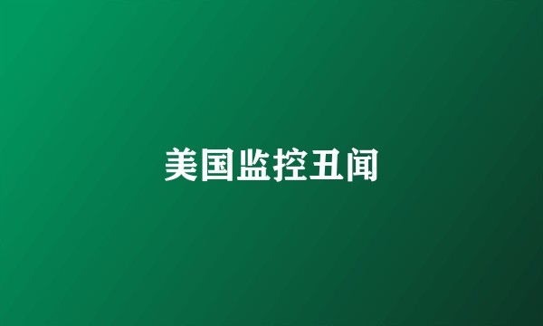 美国监控丑闻