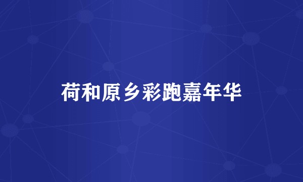 荷和原乡彩跑嘉年华